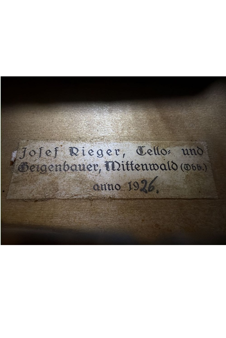 Rieger Josef - Mittenwald Anno 1926 - G-923